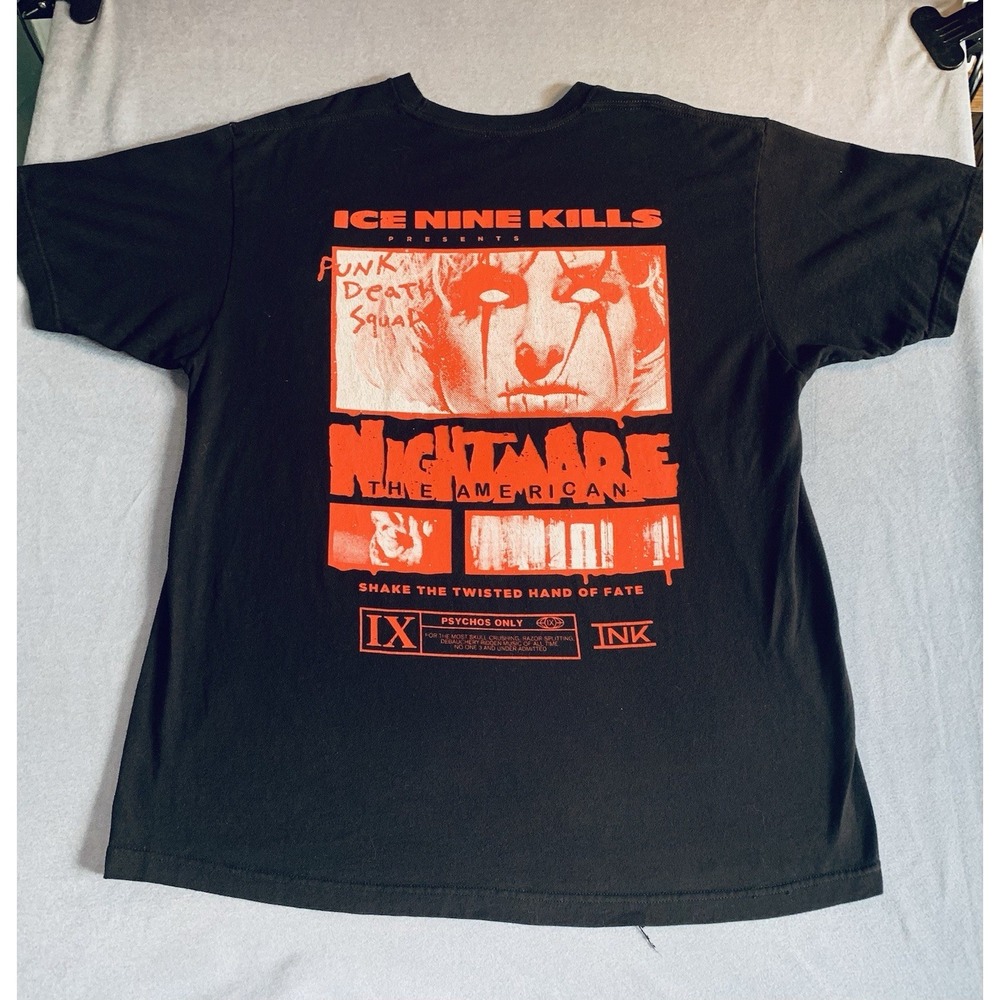 Rare Ice Nine Kills "The American Nightmare" Metal/Rock Band T-shirt Men's Sz XL